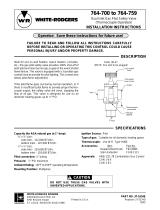 White Rodgers 764-700 User manual