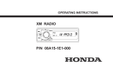 XM Satellite Radio P/N 08A15-1E1-000 User manual