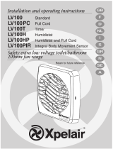 Xpelair LV100PIR and User manual