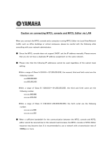 Yamaha M7CL Reference guide
