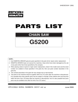 Zenoah G5200 User manual