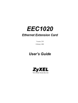 ZyXEL Ethernet Extension Card EEC1020 User manual
