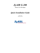 ZyXEL ZyAIR G-200 User manual