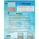 TAFCO WINDOWS MHW1528-W Installation guide