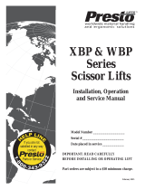 Presto Lifts XBP24-10 User guide