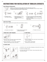 Toledo Fine Locks CV2900HI-US15 Installation guide