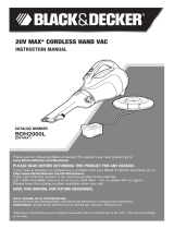 Black & Decker BDH2000L Hand Vacuum User manual