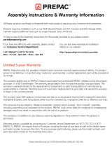 Prepac WSC-4820 Operating instructions