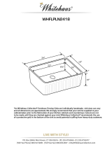 Whitehaus Collection WHFLATN2418-WH Installation guide