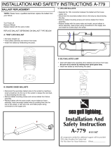 Sea gull lighting 39062BLE-962 Installation guide