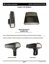 Lithonia Lighting OLWX2 LED 90W 40K DDB M2 Installation guide