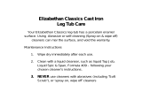 Elizabethan Classics ECR54BORB0HOLE Operating instructions