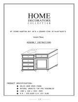 Home Decorators Collection BF-25098-DG Operating instructions