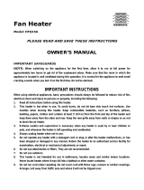 Warmwave HFQ15A Operating instructions