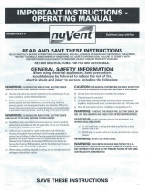 NuVent NXBV70 Installation guide