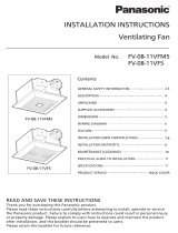 Panasonic FV-08-11VF5 Operating instructions