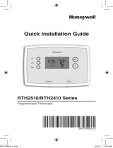 Honeywell RTH2510 Series Operating instructions