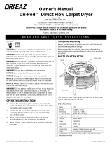 Dri-Eaz Dri-Pod F451 Owner's manual