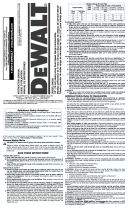 DeWalt DW505 User manual