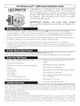Millennium Lock Residential - 3000 Series - SN Operating instructions