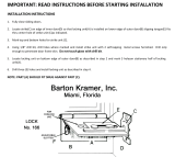 Barton Kramer 166 Operating instructions