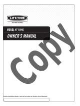Lifetime 6446 Owner's manual