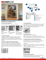 ClosetMaid 52853 Installation guide