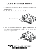 Standard Horizon CAB-2 Owner's manual