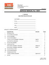 Bettis 2" ANSI 600 Multiport Flow Selector Valve Owner's manual