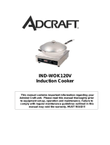 Adcraft IND-WOK120V Owner's manual