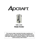 Adcraft WB-40 Owner's manual