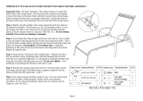 Agio Sling Chaise Lounge Assembly Instruction