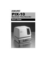 Amano PIX-10 User manual