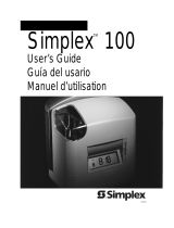 BC Time Recorder Simplex 100 User manual