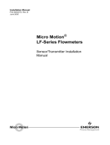 Micro Motion LF-Series User manual