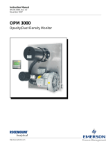 Rosemount OPM 3000 Opacity / Dust Density Monitor-Rev 1.2 Owner's manual