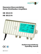 POLYTRON HB 30 Home distribution amplifier 30 dB Operating instructions