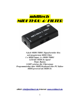Mid­itech Midi Thru 4 /Filter Owner's manual