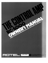 Rotel RC-5000 Owner's manual