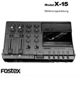 Fostex X15 Owner's manual