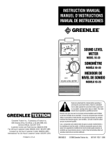 Greenlee 93-20 Decibel Meter User manual
