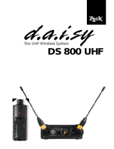 Zeck d.a.i.sy DS 800 UHF Owner's manual