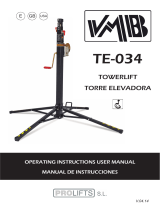 PRO LIFTS TE-034 Profi Towerlift 125 kg schwarz User manual