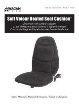 Wagan Soft Velour Heated Seat Cushion 9438 User manual
