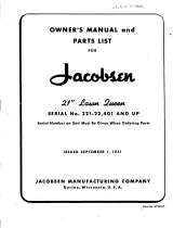 Jacobsen 07992-C Owner's manual