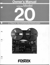 Fostex M20 Owner's manual