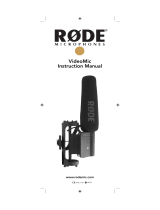 Rode VideoMic Rycote Owner's manual