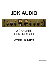 JDK Audio R22 Dual Channel Compressor Owner's manual