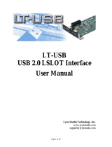 Lynx Studio LT-USB Module for Aurora Owner's manual