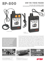 INTEK RP-800R Owner's manual